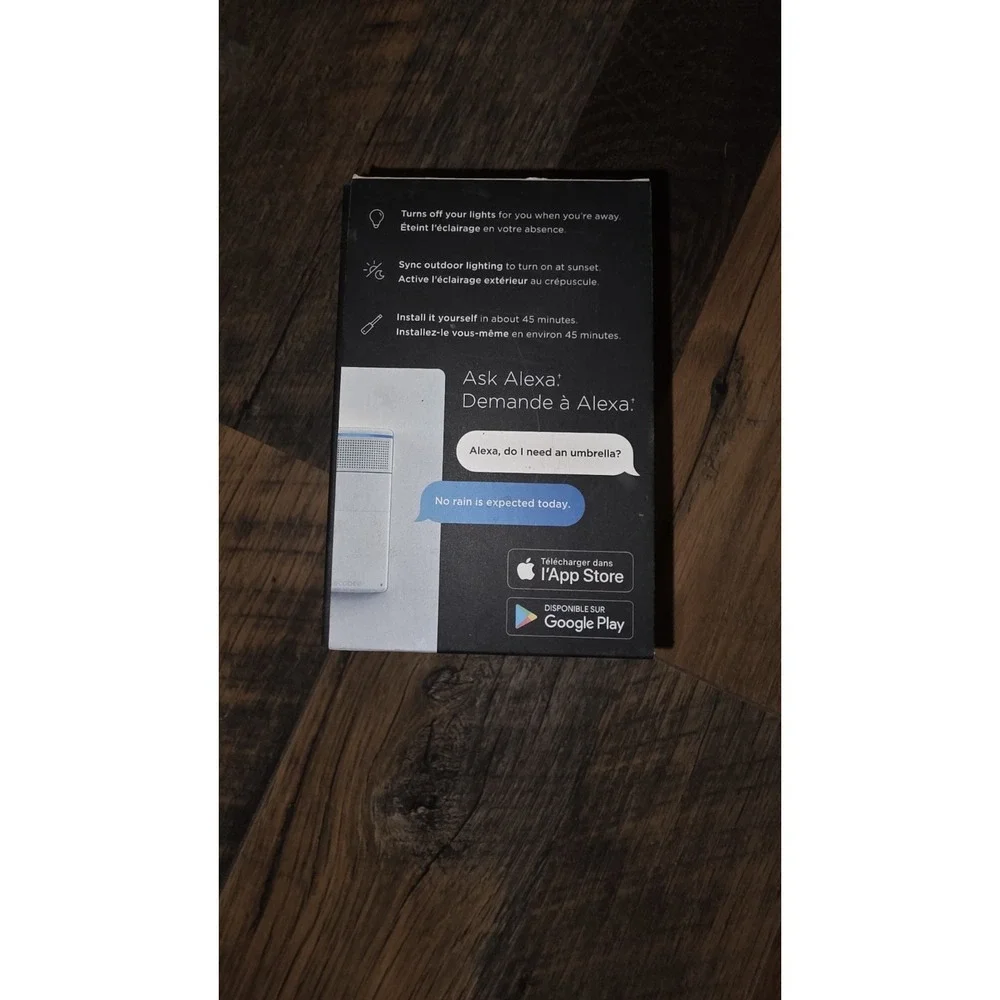 Ecobee Smart Light SWITCH + EB-SMSWVC-01 WHITE Built-In Alexa + Apple‎ Homekit